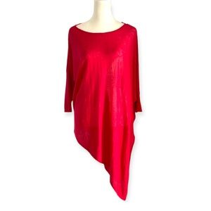 Phase Eight 100% Linen Asymmetrical Tunic Women’s XS Coral Pink Oversized
